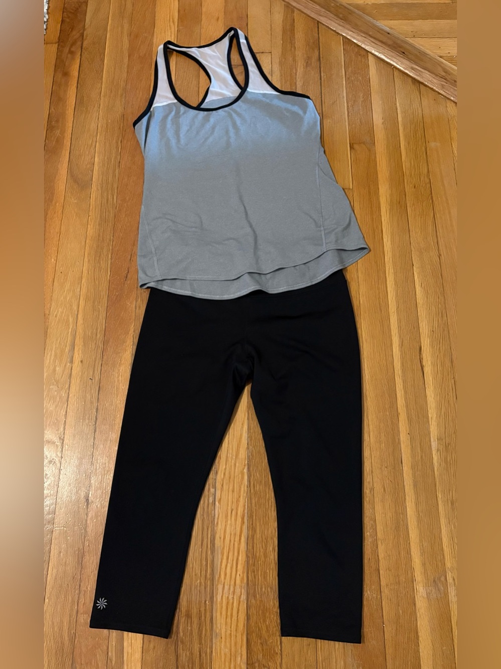 Athleta workout outfit, leggings and tank top,  both size medium.
